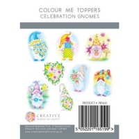 The Paper Boutique Celebration Gnomes A6 Colour Me Toppers (PB1633)